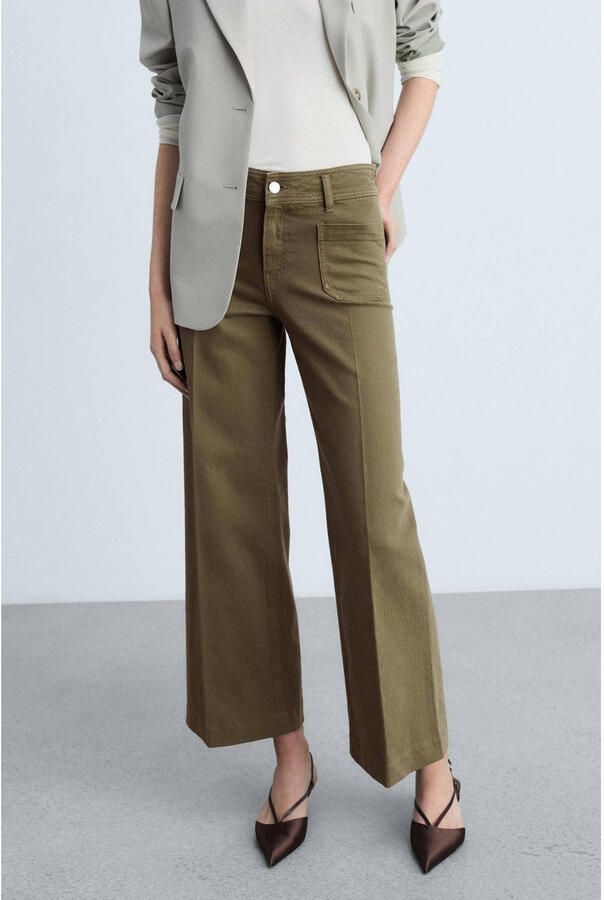 Mango wide leg jeans kaki