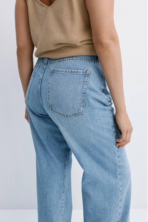 Mango wide leg jeans lichtblauw - Foto 3