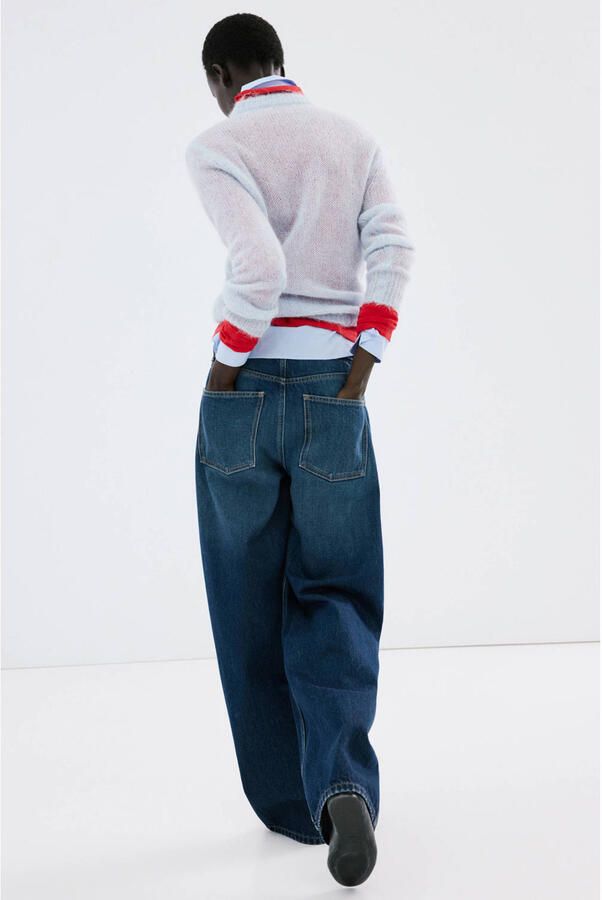 Mango wide leg jeans medium blue denim - Foto 3
