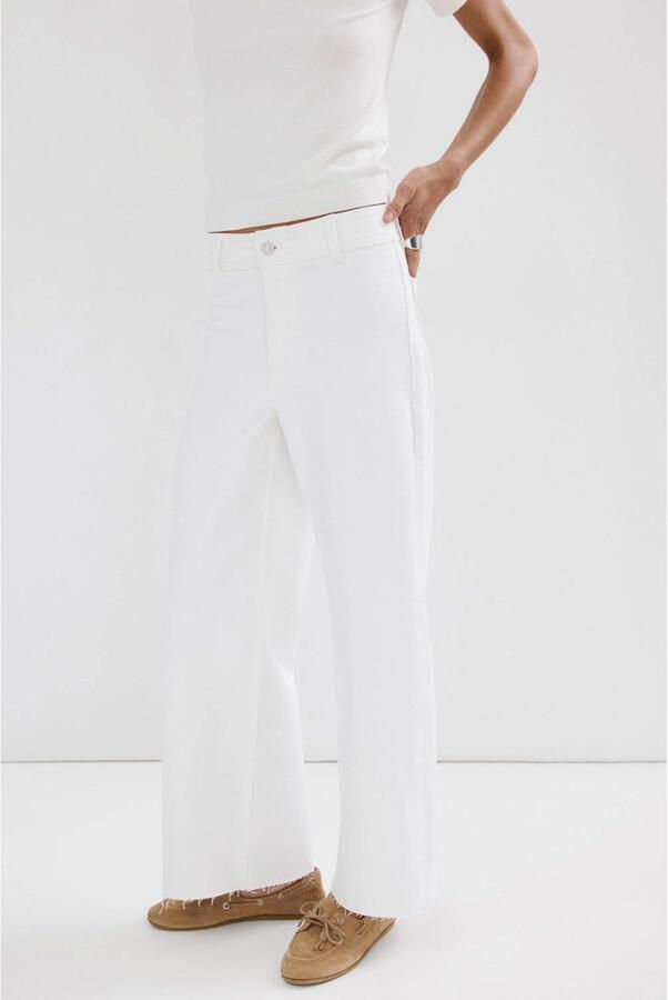 Mango wide leg jeans wit - Foto 2