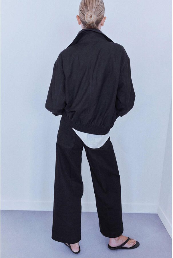 Mango wide leg jeans zwart - Foto 2