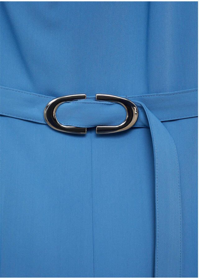 Mango wide leg jumpsuit blauw - Foto 2