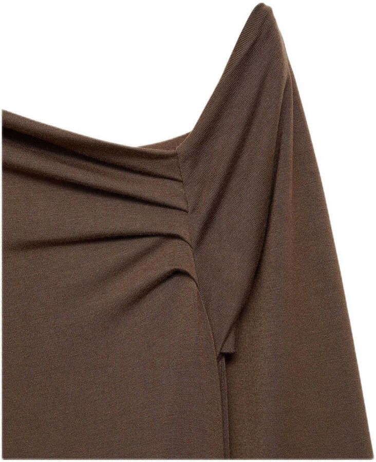 Mango wide leg jumpsuit bruin