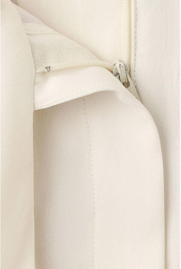 Mango wide leg regular waist broek beige - Foto 2
