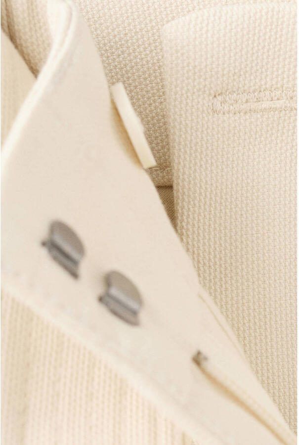 Mango wide leg regular waist cargobroek beige - Foto 3