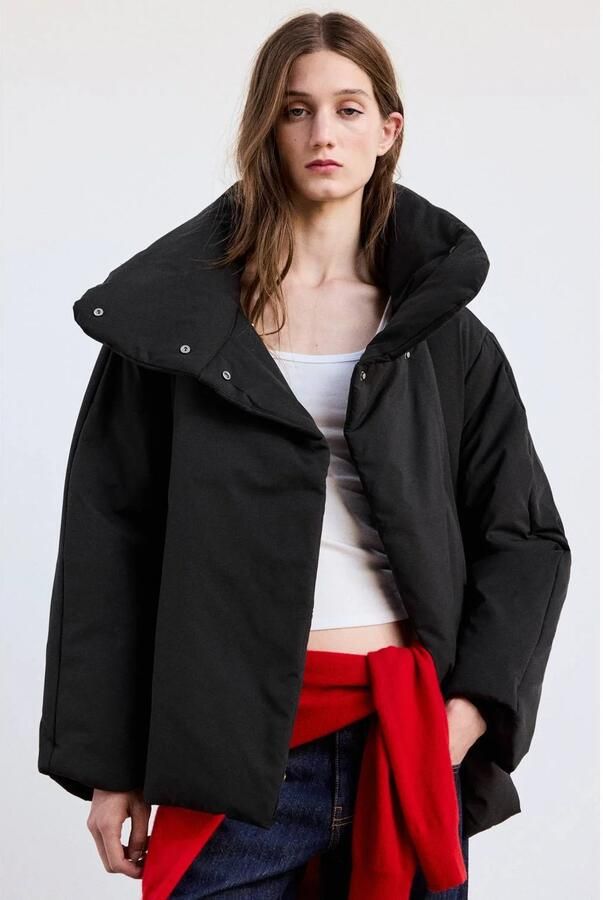 Mango winterjas zwart