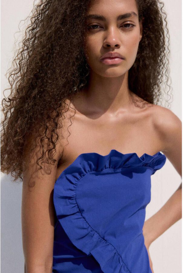 Mango zomerjurk blauw - Foto 2