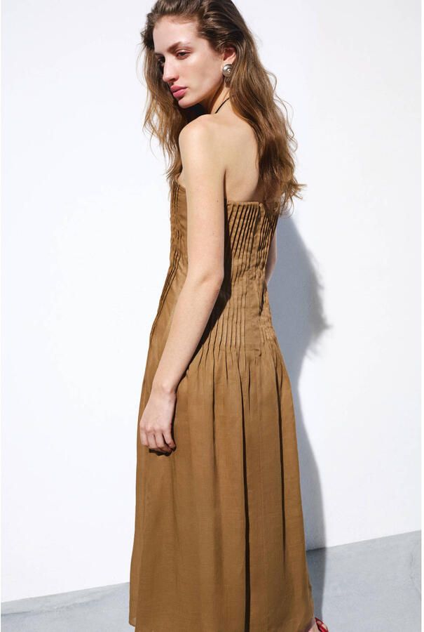 Mango zomerjurk camel - Foto 2