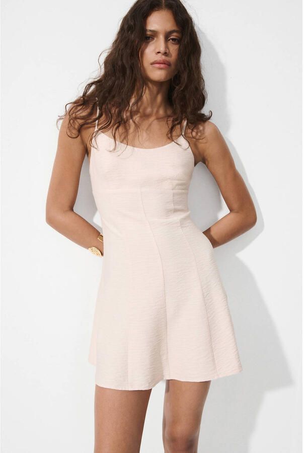 Mango zomerjurk ecru