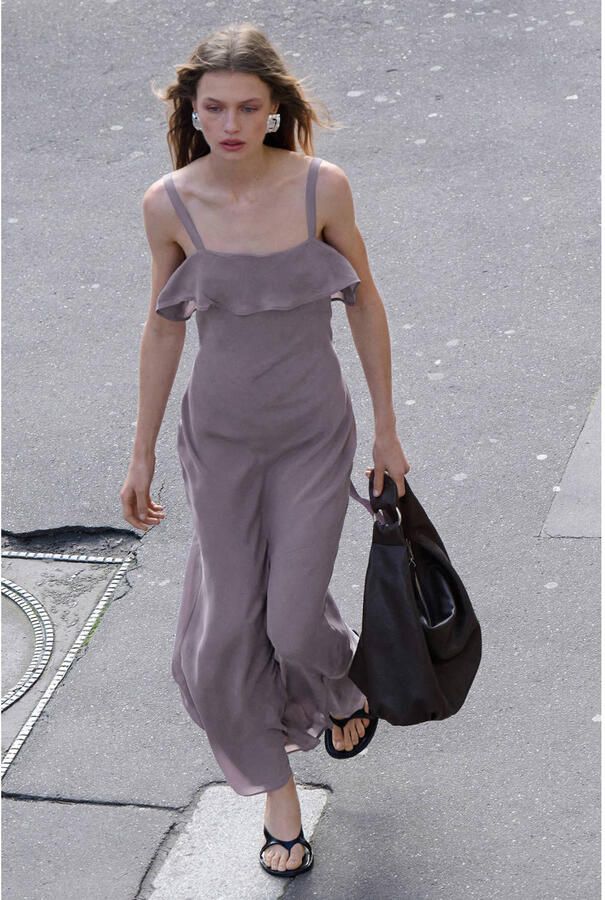 Mango zomerjurk lila