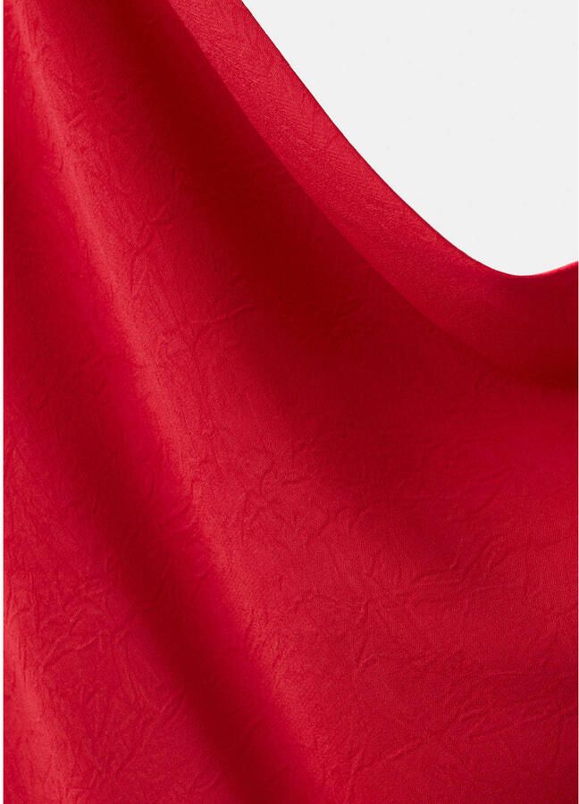 Mango zomerjurk met open rug rood - Foto 2