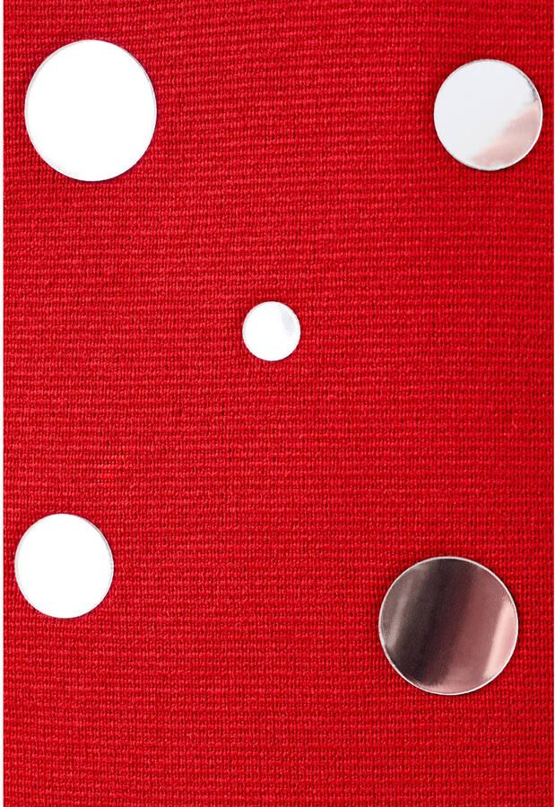 Mango zomerjurk met pailletten rood - Foto 3