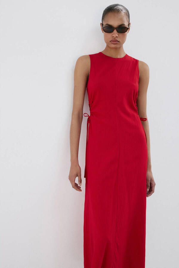 Mango zomerjurk rood