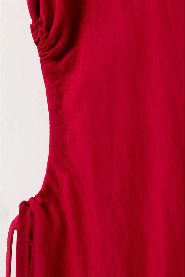 Mango zomerjurk rood - Foto 3