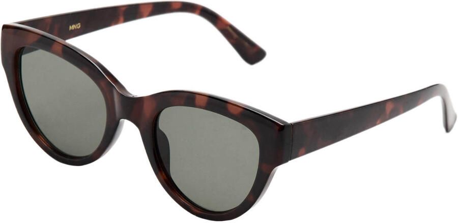 Mango zonnebril met tortoise print bruin