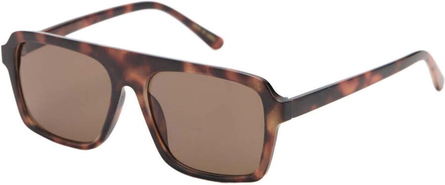 Mango zonnebril met tortoise print bruin