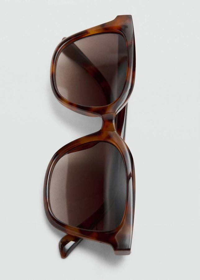 Mango zonnebril met tortoise print bruin - Foto 3