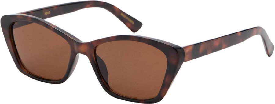 Mango zonnebril met tortoise print bruin