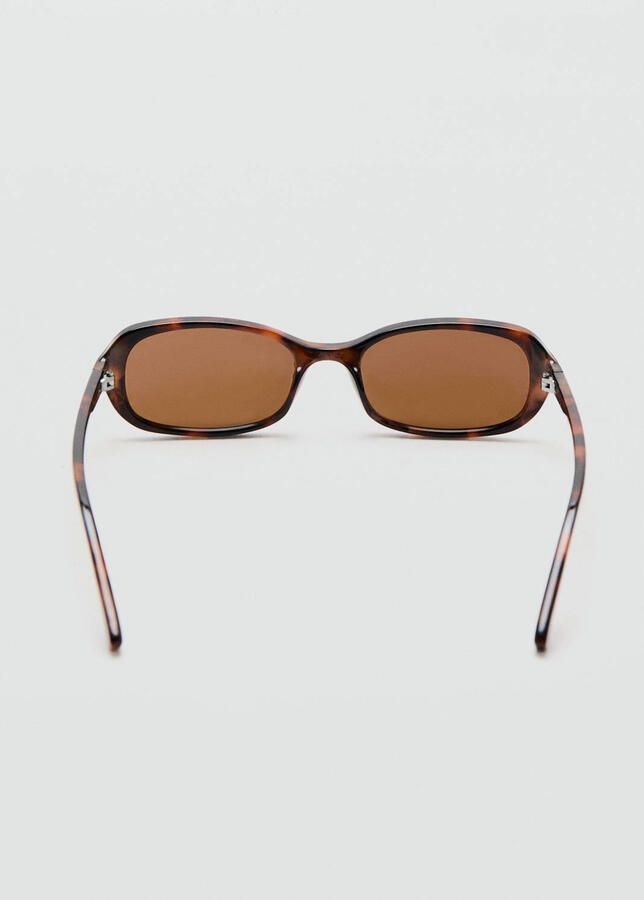 Mango zonnebril met tortoise print donkerbruin - Foto 3