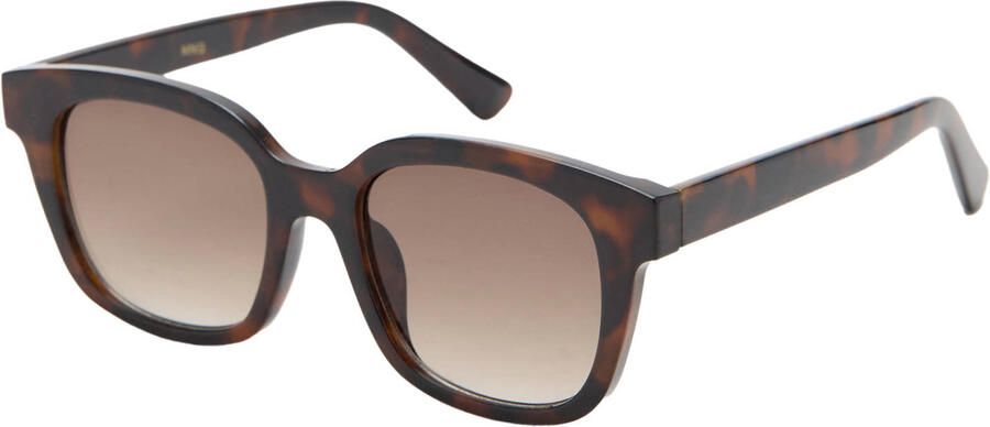 Mango zonnebril met tortoise print donkerbruin