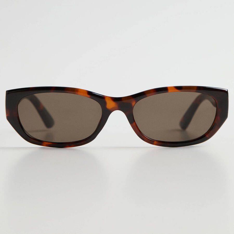 Mango zonnebril met tortoise print donkerbruin - Foto 2