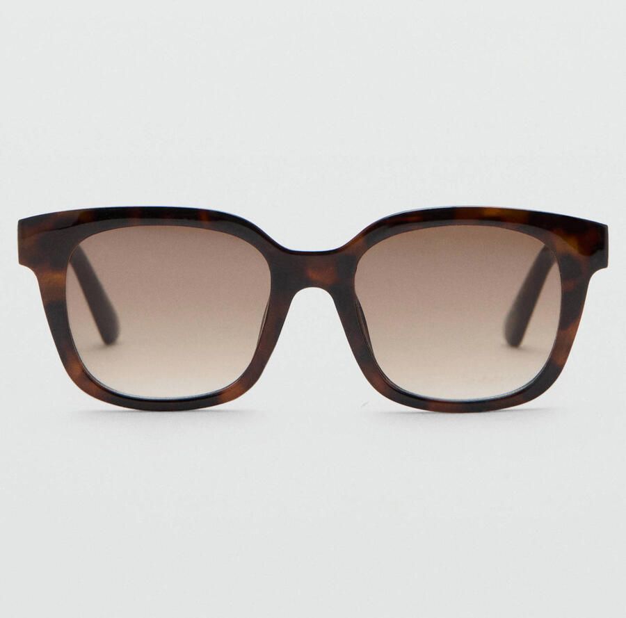 Mango zonnebril met tortoise print donkerbruin - Foto 2