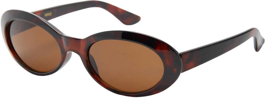 Mango zonnebril met tortoise print donkerbruin
