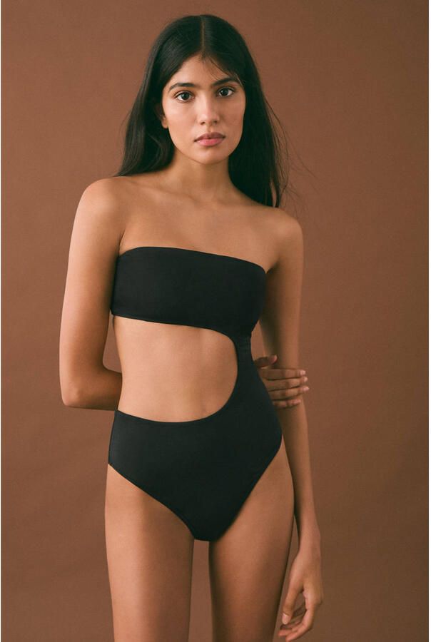 MANGO TEEN badpak zwart