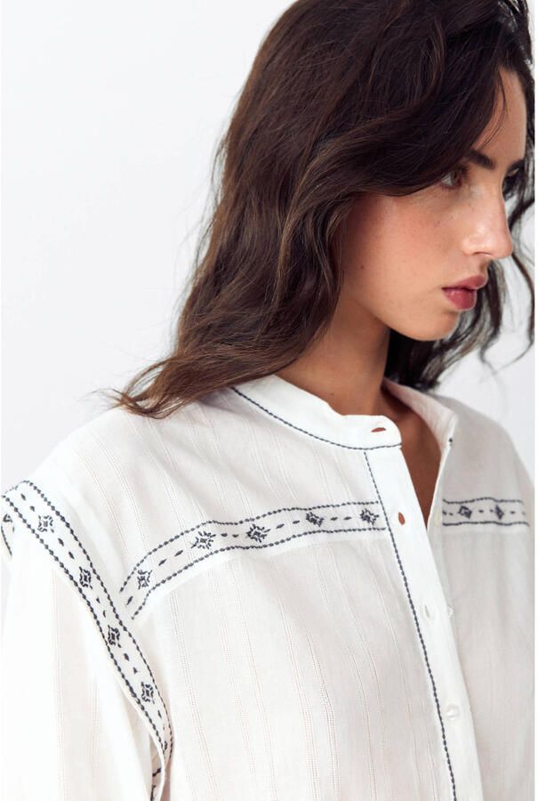 MANGO TEEN blouse met borduursels wit - Foto 2