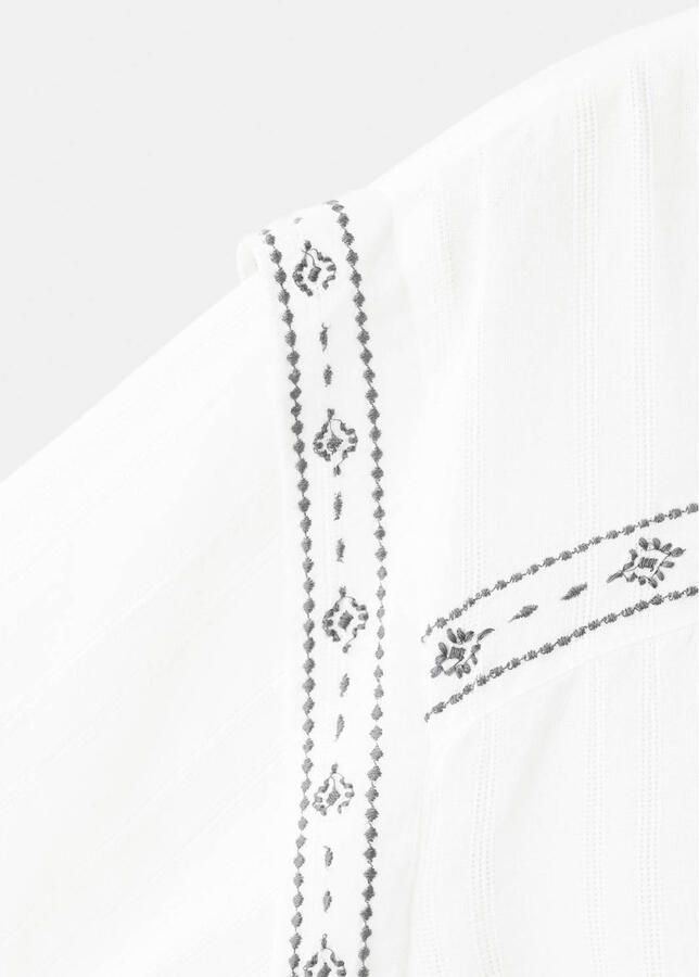 MANGO TEEN blouse met borduursels wit - Foto 2