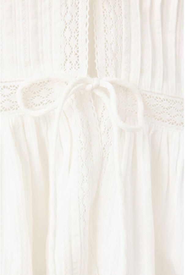 MANGO TEEN blouse met peplum ecru - Foto 2