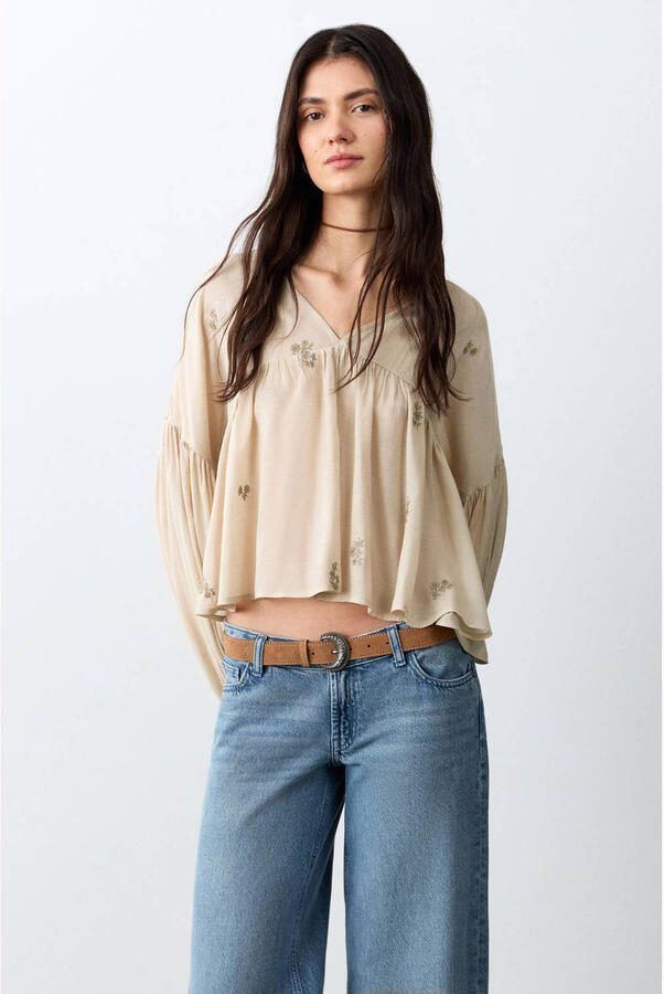 MANGO TEEN blousetop beige