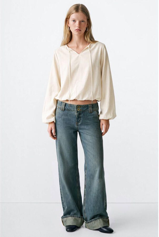 MANGO TEEN blousetop beige - Foto 3