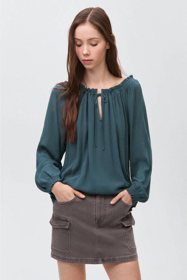 MANGO TEEN blousetop donkerblauw
