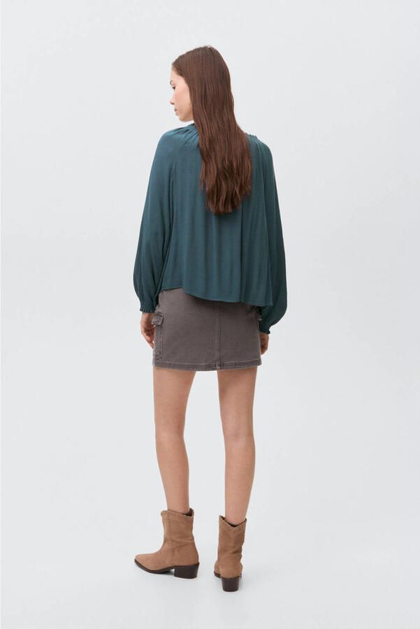 MANGO TEEN blousetop donkerblauw - Foto 3