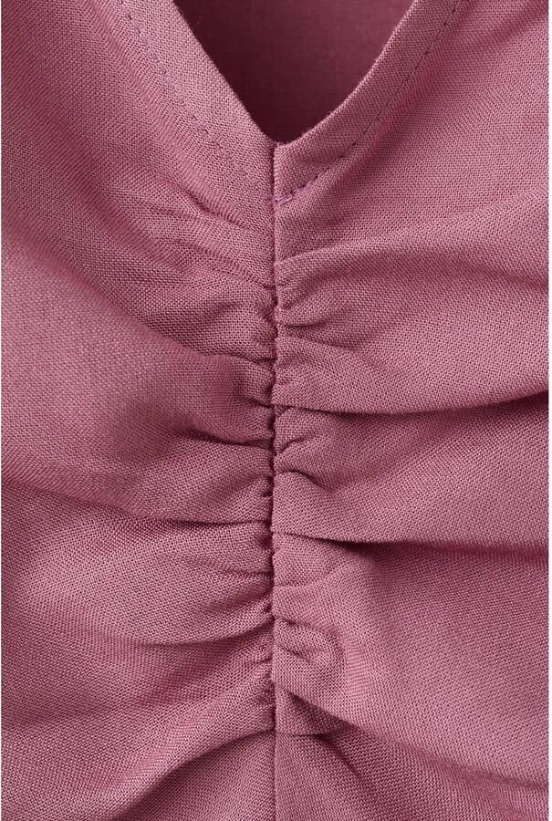 MANGO TEEN blousetop met ruches oudroze - Foto 2