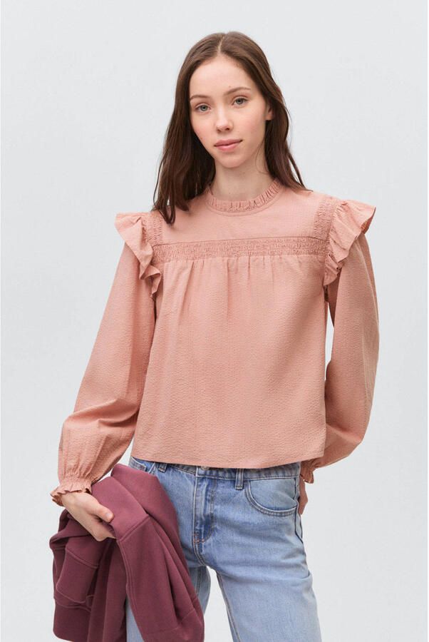 MANGO TEEN blousetop roze - Foto 3