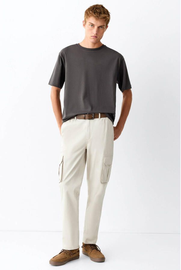 MANGO TEEN cargobroek ecru