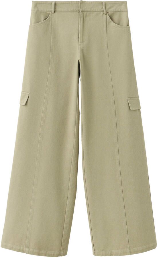 MANGO TEEN cargobroek kaki