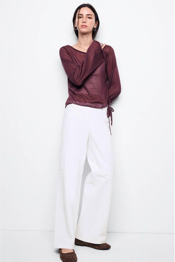 MANGO TEEN cargobroek wit