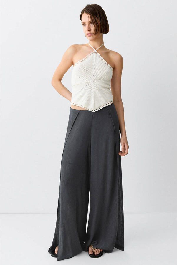 MANGO TEEN casual broek antraciet