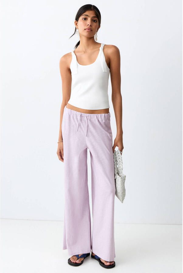 MANGO TEEN casual broek lila