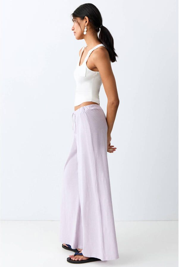 MANGO TEEN casual broek lila - Foto 3