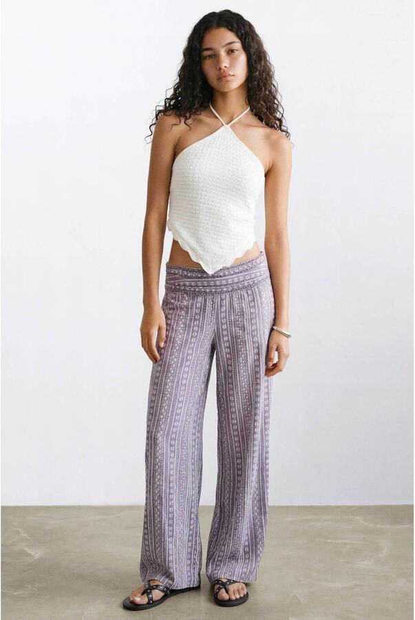 MANGO TEEN casual broek lila - Foto 2