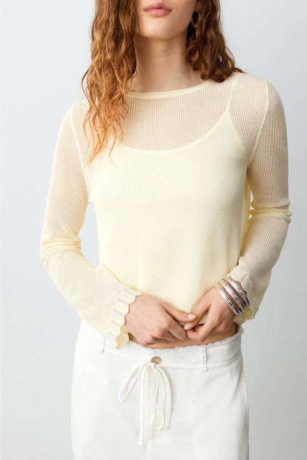 MANGO TEEN casual broek wit