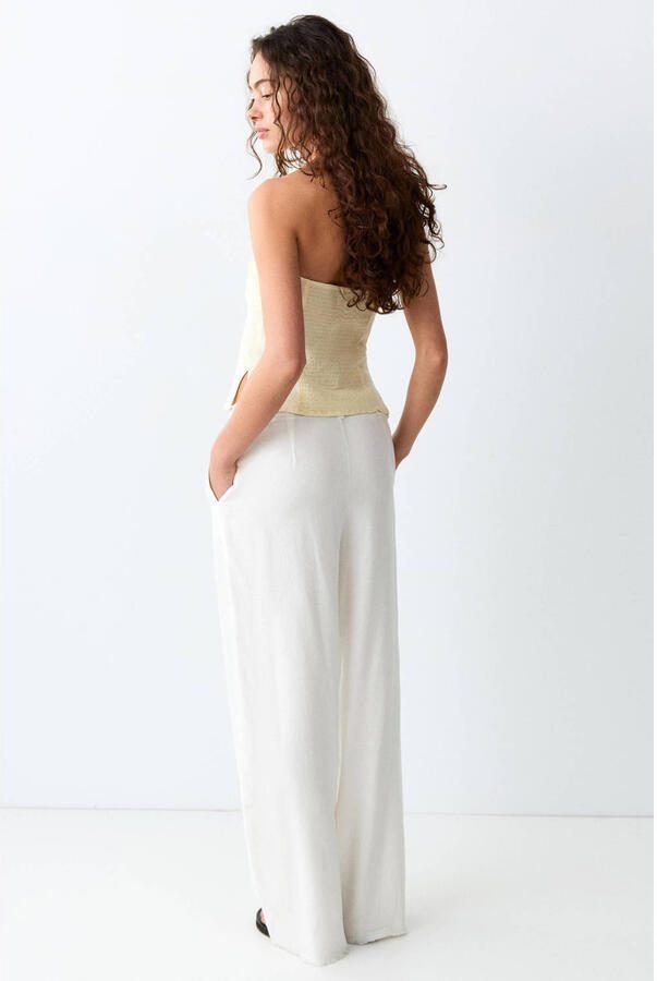 MANGO TEEN casual broek wit - Foto 2