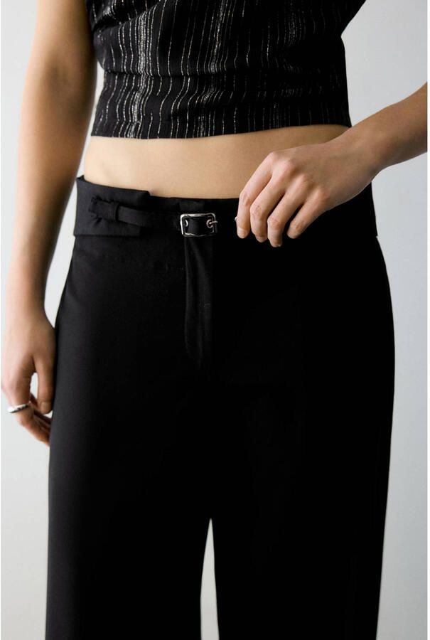 MANGO TEEN casual broek zwart - Foto 2