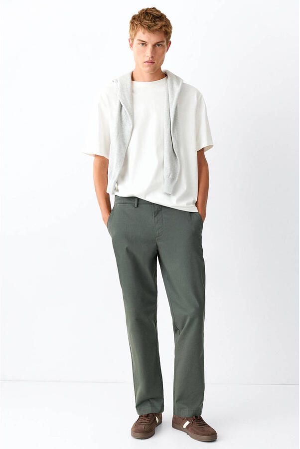 MANGO TEEN chino groen