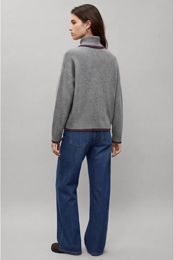 MANGO TEEN coltrui grijs Effen maat 152(XXS) | Trui van - Foto 3