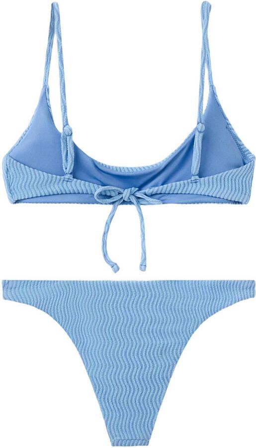 MANGO TEEN crop bikini blauw - Foto 3